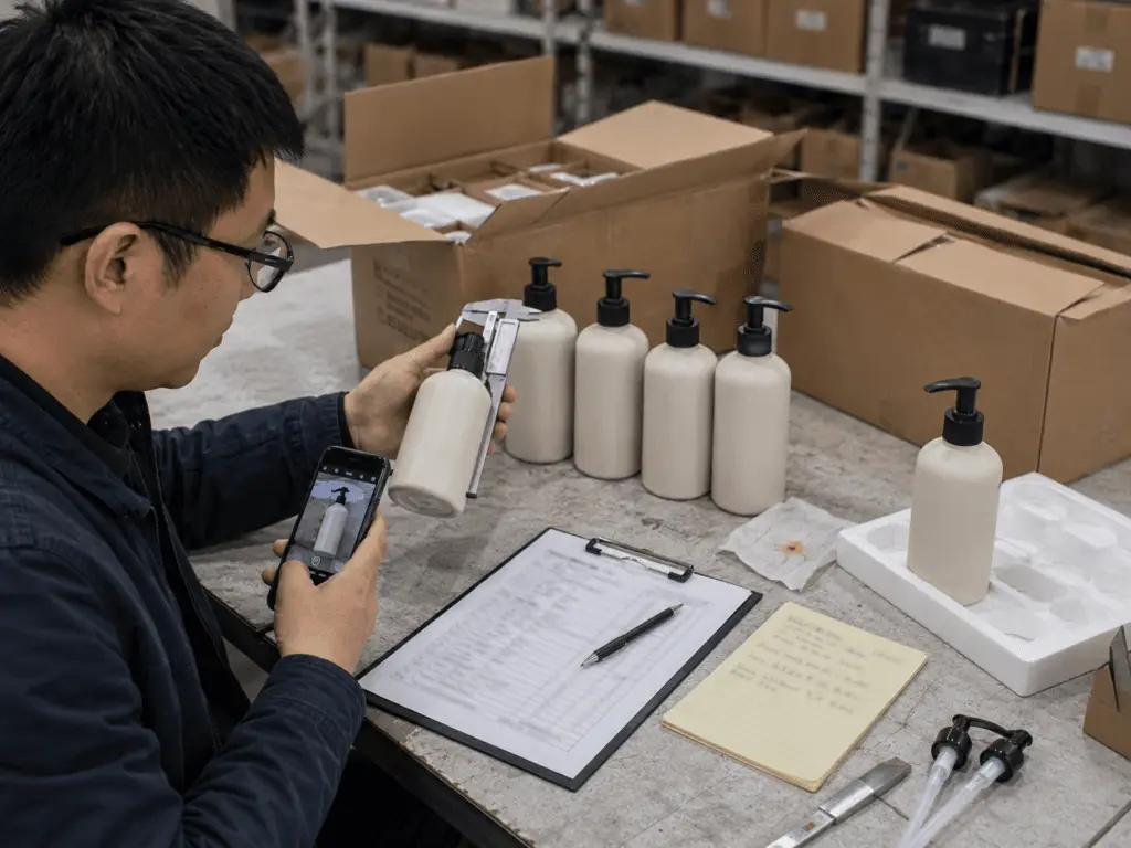 Coordinator photographing product condition before release